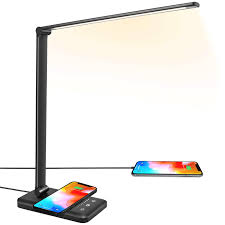 Smart LED Desk Lamp with Wireless Charger